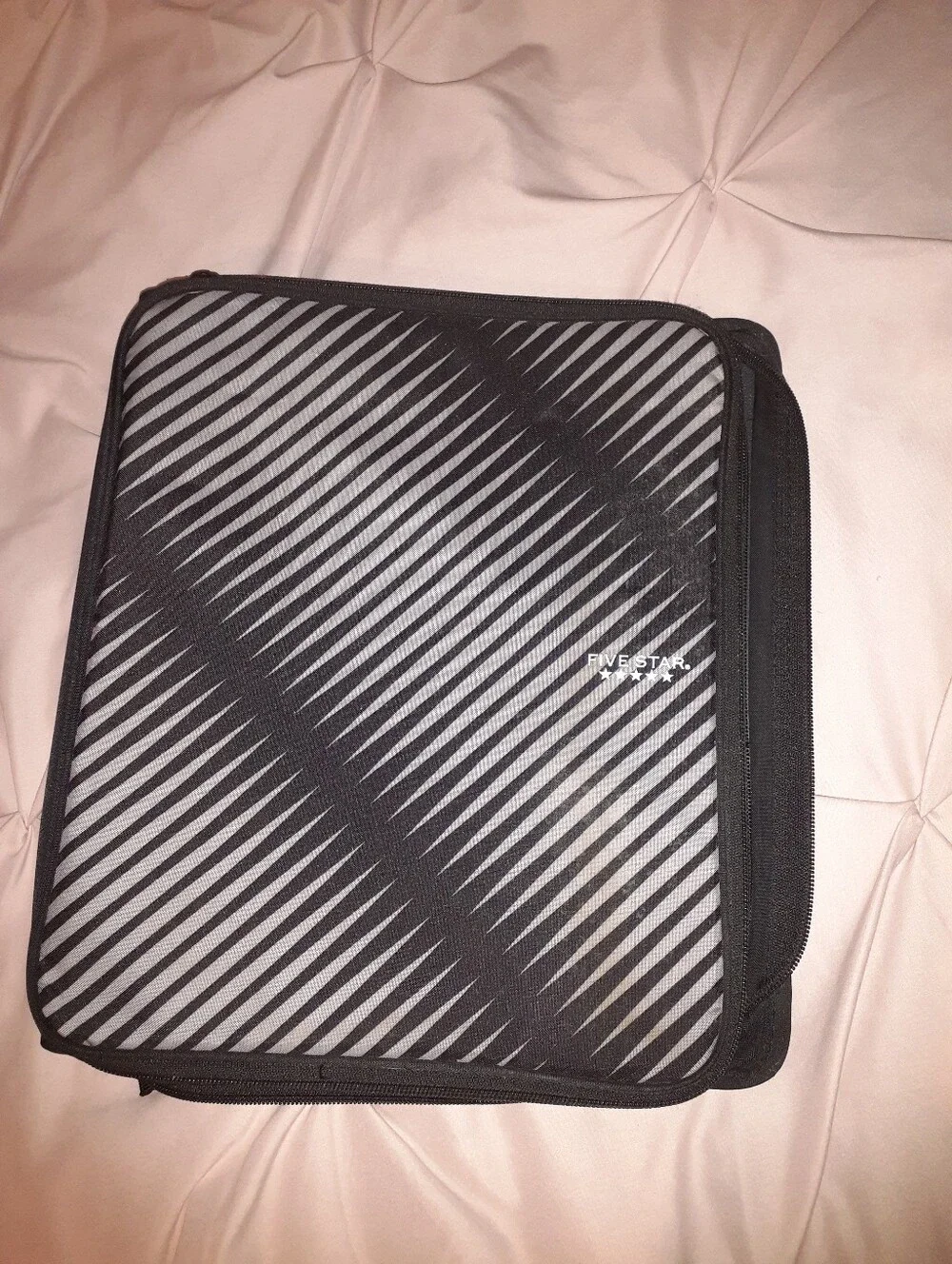 Five Star Durable Binder – Used, Good Condition, Stained Back